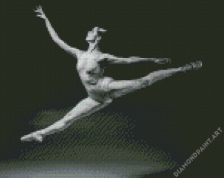 Ballet Girl Black And White Diamond Painting