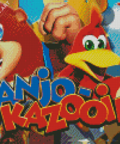 Banjo And Kazooie Video Game Poster Diamond Painting