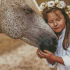 Beautiful Little Girl With Horse Diamond Painting