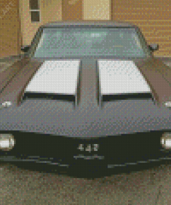 Black 1969 Oldsmobile Car Diamond Painting
