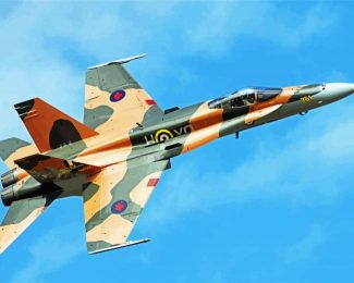 CDN Military Air Plane Diamond Painting