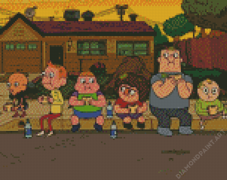 Clarence And The Friends - 5D Diamond Painting 