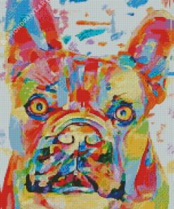 Colourful Staffy Puppy Diamond Painting