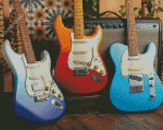 Fender Guitars Diamond Painting