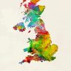 Great Britain Map Diamond Painting