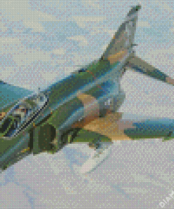 Green McDonnell Douglas F 4 Phantom II Diamond Painting