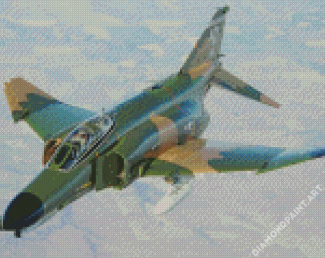 Green McDonnell Douglas F 4 Phantom II Diamond Painting