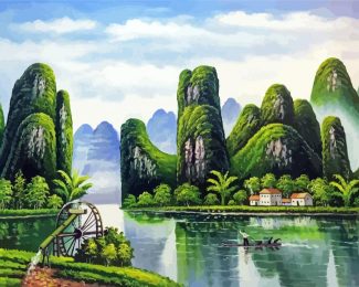 Guilin Landscape Art Diamond Painting