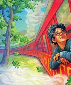 Harry Poter On Train Diamond Painting