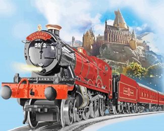 Hogwarts Harry Potter Train Diamond Painting