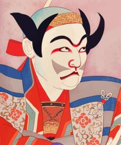 Japanese Kabuki Hut Art Diamond Painting