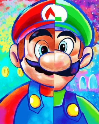 Mario And Lugi Art Diamond Painting