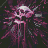 Purple Skull Art Diamond Painting