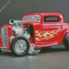 Red 32 Ford Coupe Car Diamond Painting