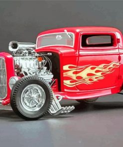 Red 32 Ford Coupe Car Diamond Painting