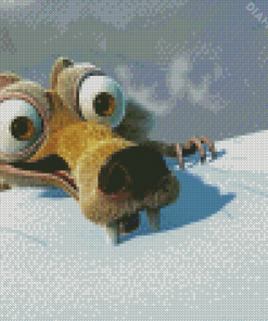 Scrat Animated Movie Character Diamond Painting