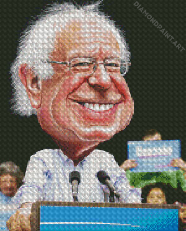 Senator Bernie Sanders Caricature Diamond Painting