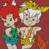 The Pebbles And Bamm Bamm Show Characters Diamond Painting