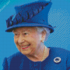 The Queen Elizabeth In Blue Diamond Painting