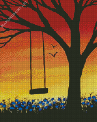 Tree Swing Diamond Painting