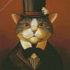 Victorian Cat Animal Diamond Painting
