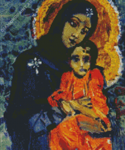 Virgin And Child Vrubel Art Diamond Painting