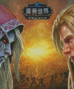 World Of Warcraft Battle For Azeroth Online Game Diamond Painting