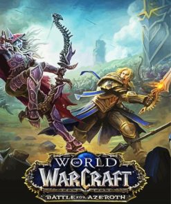 World Of Warcraft Battle For Azeroth Poster Diamond Painting
