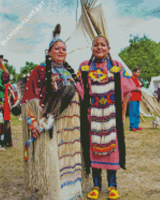 American Native Indians Ladies Diamond Painting