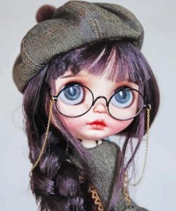 Big Eyes Doll With Glasses Diamond Painting