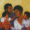Black Family Diamond Painting
