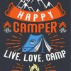 Happy Camper Art Poster Diamond Painting