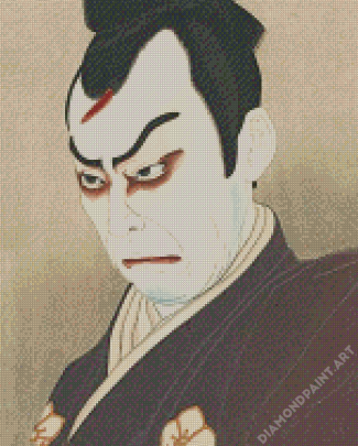 Mad Man Japanese Kabuki Hut Diamond Painting