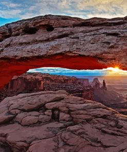 Moab Landscape Sunset Diamond Painting