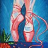 Pink Ballet Shoe Diamond Painting