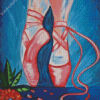Pink Ballet Shoe Diamond Painting