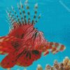 Red Lionfish Diamond Painting