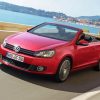 Red Vw Cabriolet Diamond Painting