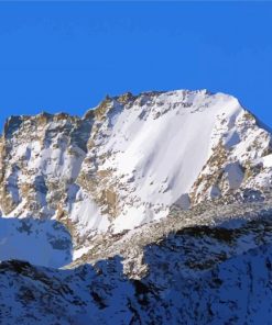 Snowy Italian Mountain Gran Paradiso Diamond Painting