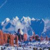 Snowy Mountains Moab Utah Diamond Painting