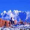 Snowy Mountains Moab Utah Diamond Painting