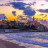 Tel Aviv Palestine Sunset Seascape Diamond Painting