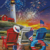 4th Of July Celebrate By Sea Diamond Painting