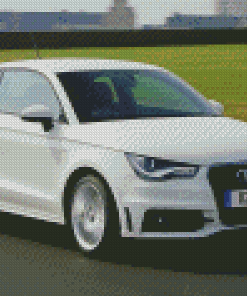 Audi A1 White Car Diamond Painting