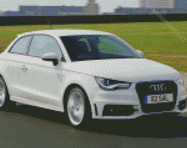 Audi A1 White Car Diamond Painting