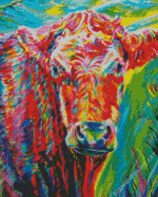 Colourful Cow Diamond Painting