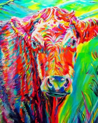 Colourful Cow Diamond Painting