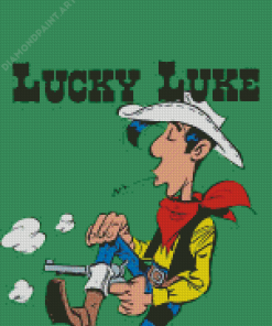 Lucky Luke Character Diamond Painting
