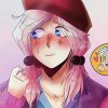 Raspberry Beret Anime Girl Diamond Painting