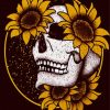 Skull Sunflower Diamond Painting
